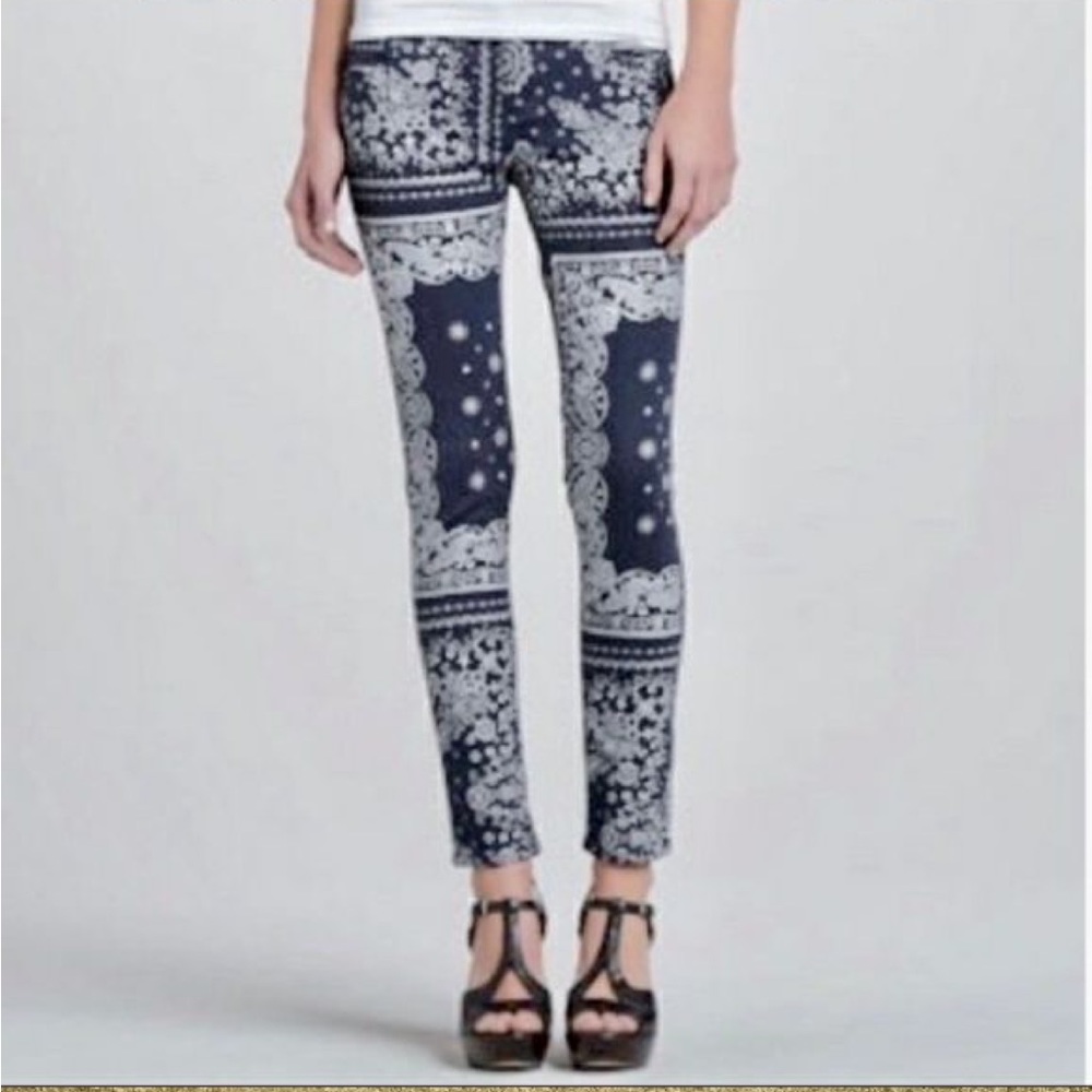 AG Adriano Goldschiemd Paisley Skinny Jeans Size 27
